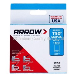 Arrow Staples T50 1250 Pack